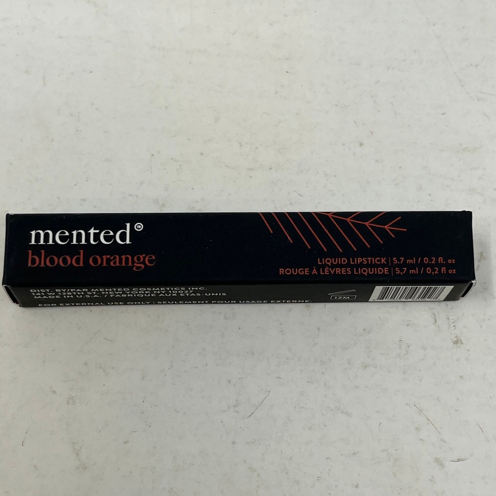 Mented Cosmetics Liquid Lipstick Blood Orange 0.2 fl oz Bold Matte Finish